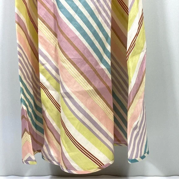*SOLD* Zimmermann Halliday Stripe Bias Cut Long Sleeve Linen Maxi Dress US 8 NWT - Picture 11 of 15